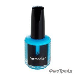 Лак die:master blue для штампиков синий, 15 мл, 20 мкм